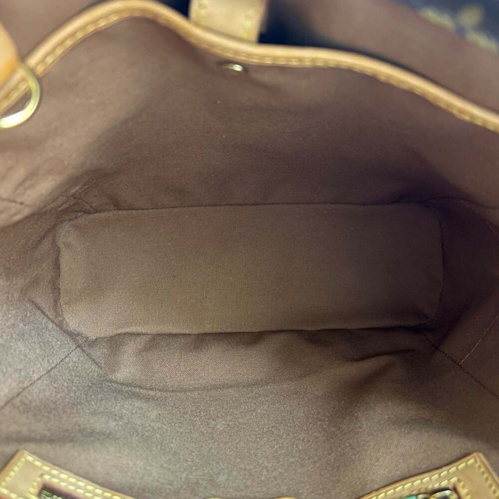 LOUIS VUITTON Authentic Brown Monogram Leather Tote Bag - Picture 9 of 10